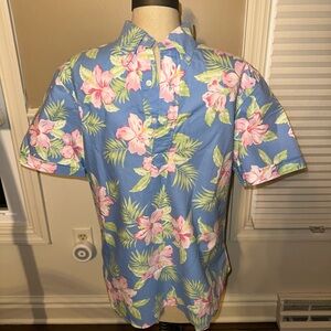 Cubavera Blue Floral Men's Shirt